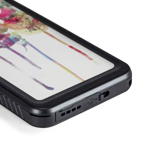 Painted Flowers Galaxy S24 Plus Waterproof Case